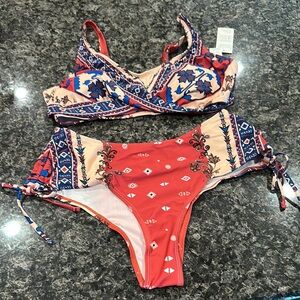 Cupshe Multicolor Patterned Bikini